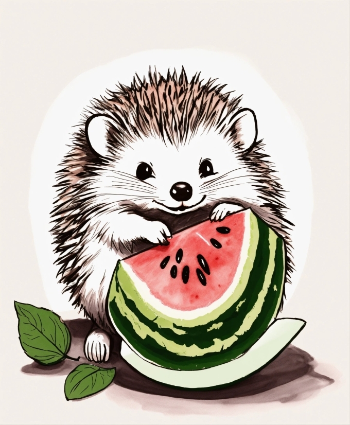 Eye, Tableware, Hedgehog, Vertebrate, Smile, Fruit