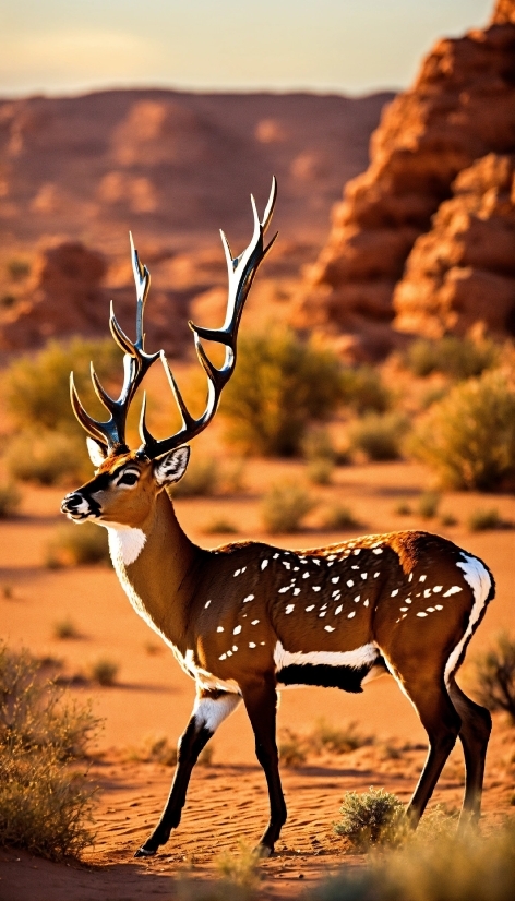 Vertebrate, Deer, Organism, Plant, Natural Landscape, Fawn