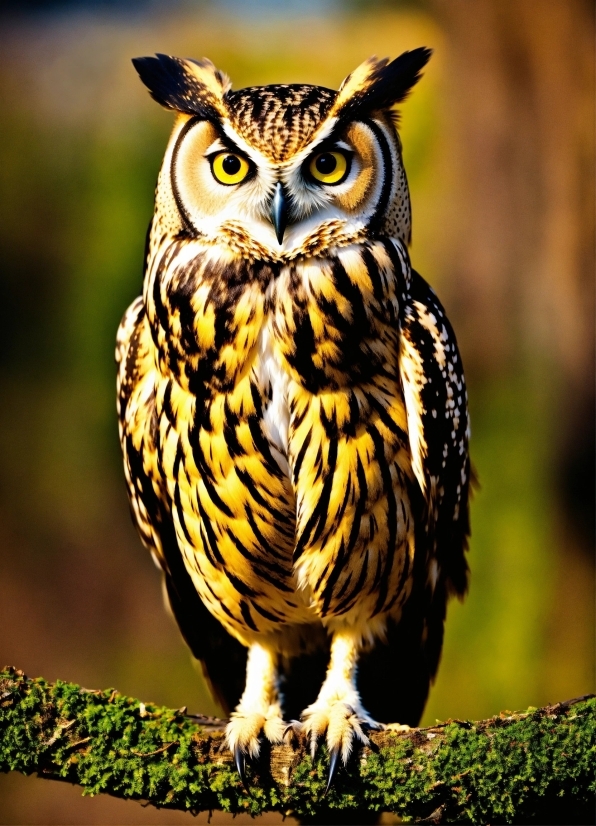 Bird, Light, Owl, Beak, Terrestrial Animal, Closeup