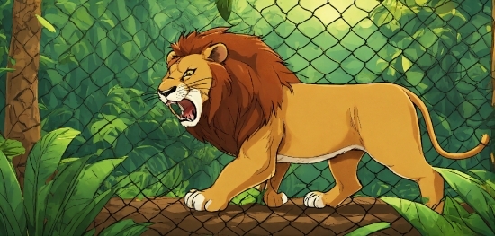 Felidae, Carnivore, Organism, Painting, Big Cats, Lion