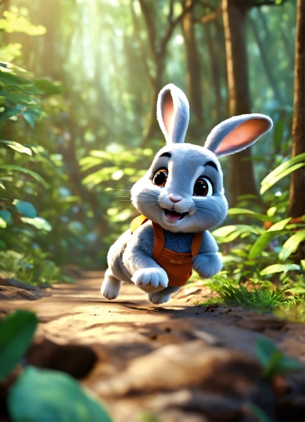 Plant, Vertebrate, Toy, Natural Environment, Rabbit, Mammal