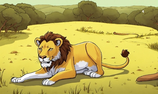 Ecoregion, Felidae, Cartoon, Carnivore, Lion, Masai Lion