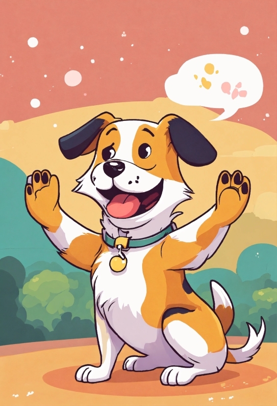 Dog, Cartoon, Vertebrate, Carnivore, Happy, Dog Breed