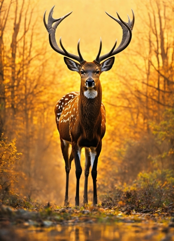 Plant, Light, Nature, Deer, Elk, Organism