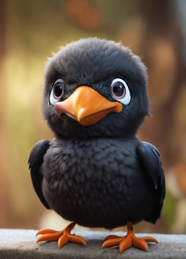 Bird, Head, Beak, Feather, Toy, Wing