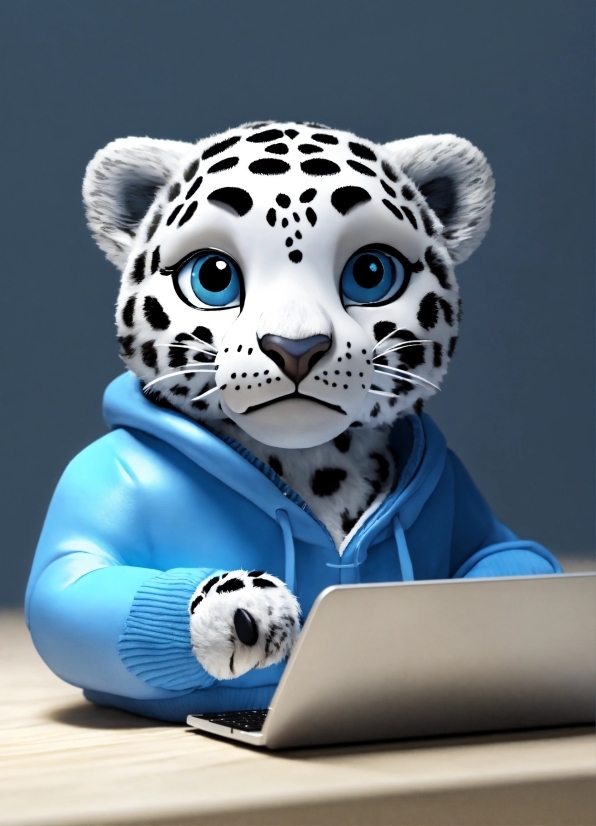 Head, Eye, White, Toy, Felidae, Azure