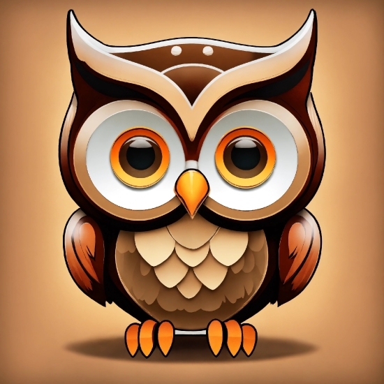 Bird, Eye, Cartoon, Lighting, Owl, Font