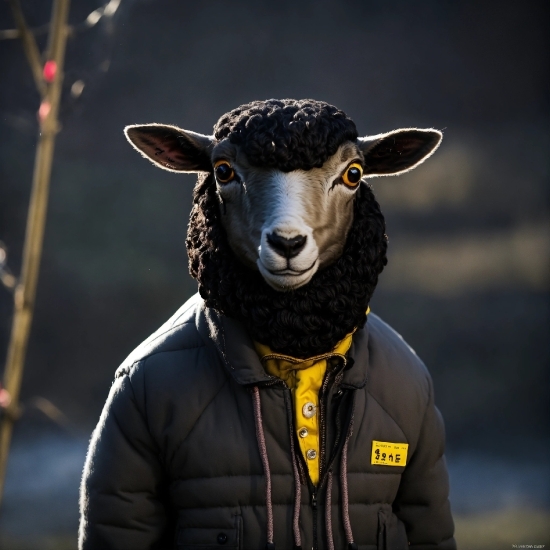 Sleeve, Working Animal, Flash Photography, Headgear, Happy, Horn