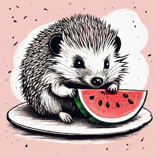 Head, Hedgehog, Eye, Vertebrate, Tableware, Cartoon