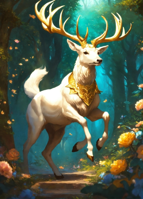 Light, Nature, Deer, Organism, Elk, Fawn