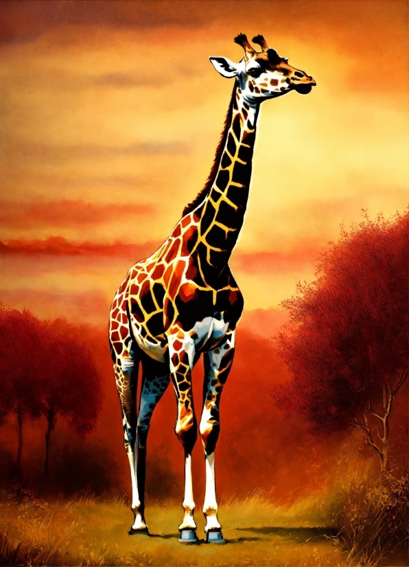 Giraffidae, Sky, Giraffe, Plant Community, Ecoregion, Plant