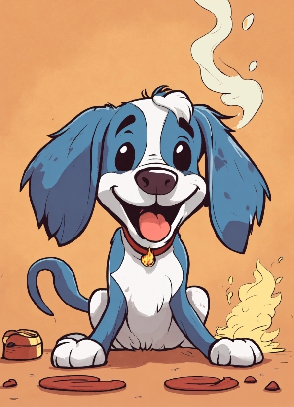 Dog, Smile, Cartoon, Carnivore, Happy, Dog Breed