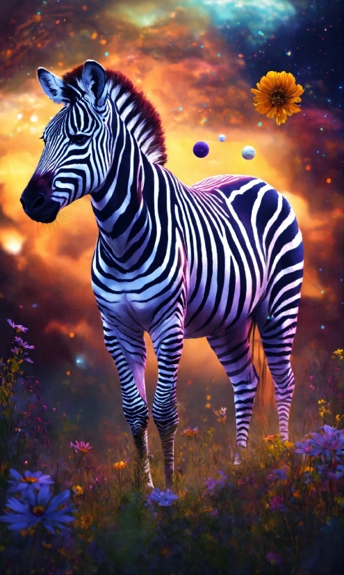 Light, Nature, Zebra, Organism, Plant, Felidae