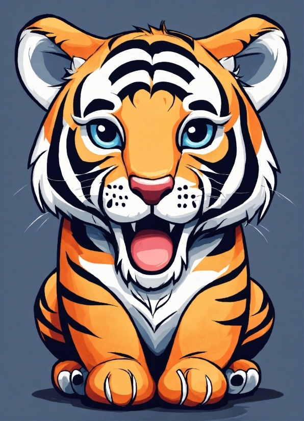 Head, Vertebrate, Carnivore, Felidae, Orange, Sleeve