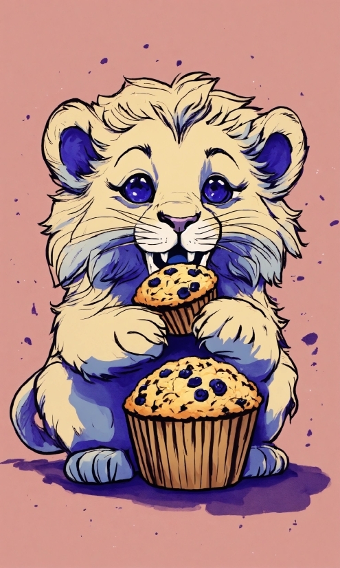 Carnivore, Cake Decorating Supply, Felidae, Cartoon, Art, Cake