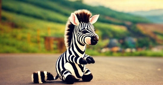 Zebra, Fawn, Plain, Felidae, Grassland, Terrestrial Animal