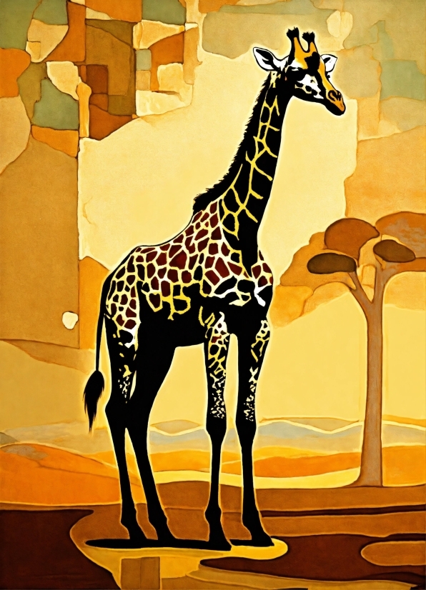 Giraffe, Giraffidae, Plant, Vertebrate, Natural Environment, Organism