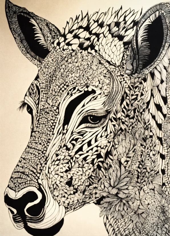 Head, Eye, Jaw, Art, Terrestrial Animal, Snout