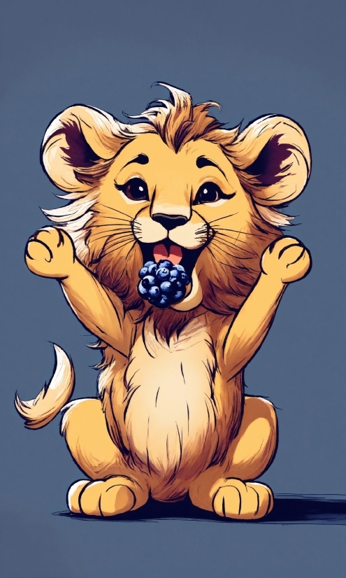 Felidae, Carnivore, Gesture, Art, Big Cats, Cartoon