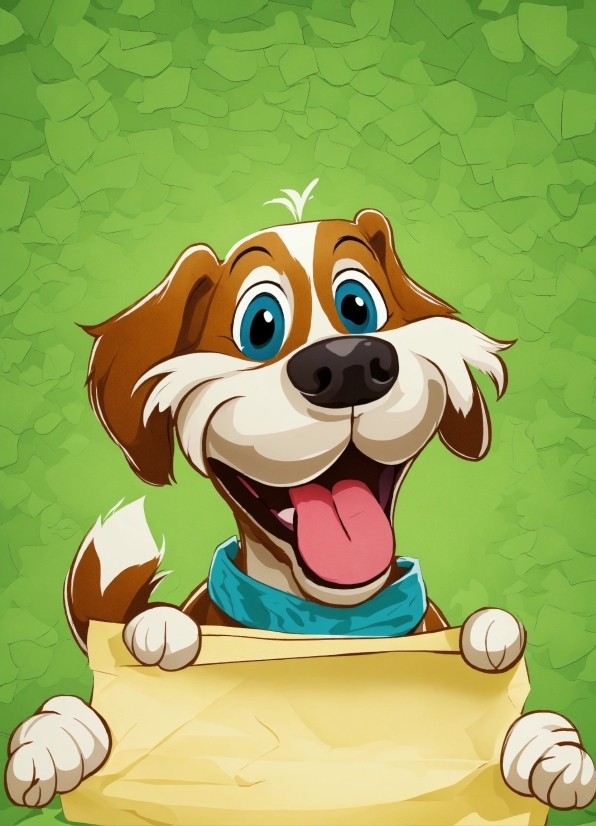 Cartoon, Dog, Happy, Gesture, Carnivore, Art