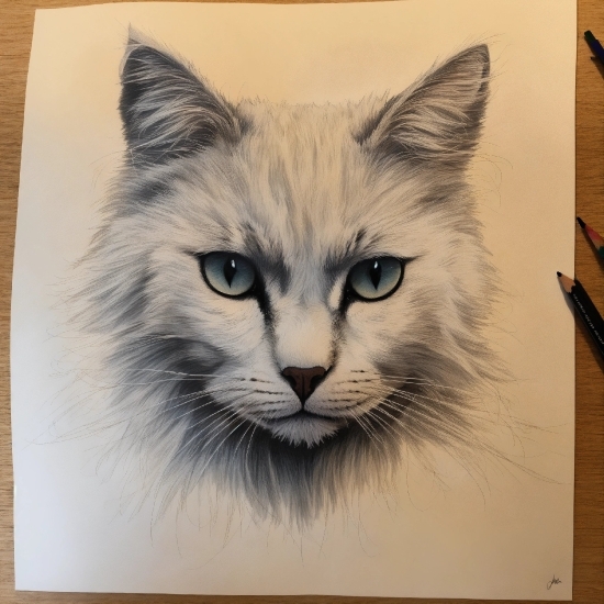 Cat, Eye, Felidae, Carnivore, Small To Mediumsized Cats, Painting