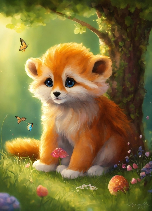 Plant, Red Panda, Organism, Carnivore, Natural Landscape, Fawn