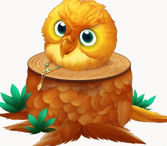 Bird, Owl, Cartoon, Toy, Beak, Art