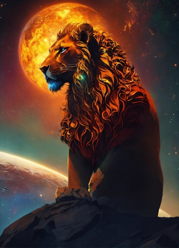 Roar, Carnivore, Lion, Big Cats, Art, Cg Artwork