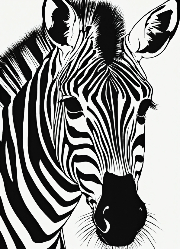 Head, Plant, Organism, Style, Horse, Zebra