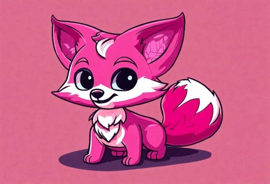 Cartoon, Pink, Art, Whiskers, Magenta, Felidae