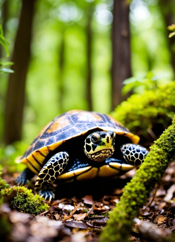 Reptile, Leaf, Terrestrial Plant, Terrestrial Animal, Grass, Turtle