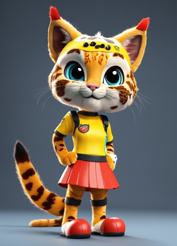 Toy, Headgear, Cartoon, Felidae, Whiskers, Tail