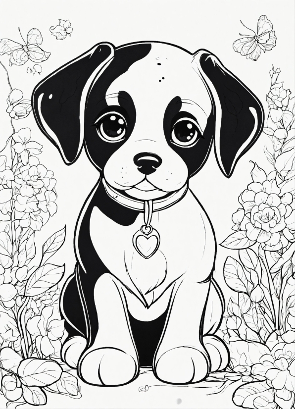 Dog, White, Carnivore, Dog Breed, Cartoon, Style