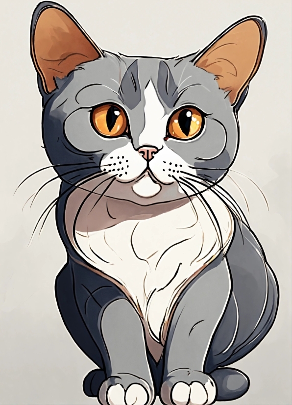 Cat, Felidae, Carnivore, Cartoon, Whiskers, Small To Mediumsized Cats