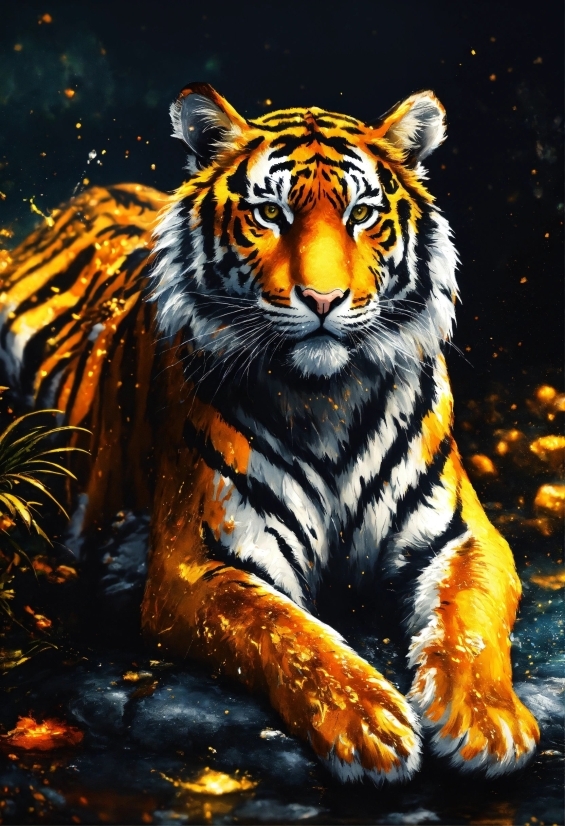 Bengal Tiger, Siberian Tiger, Tiger, Felidae, Water, Carnivore