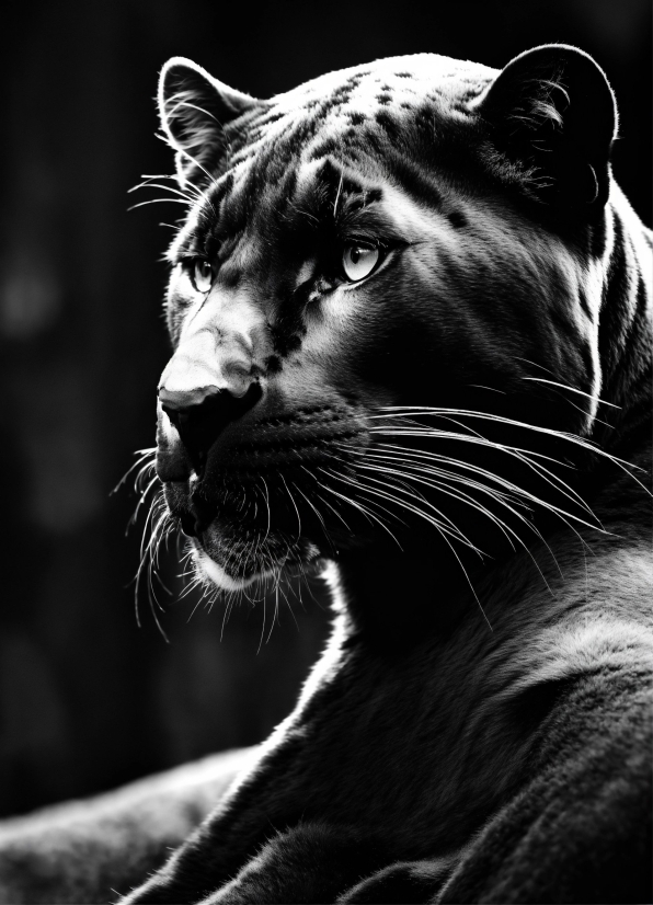 Head, Eye, Felidae, Black, Carnivore, Whiskers