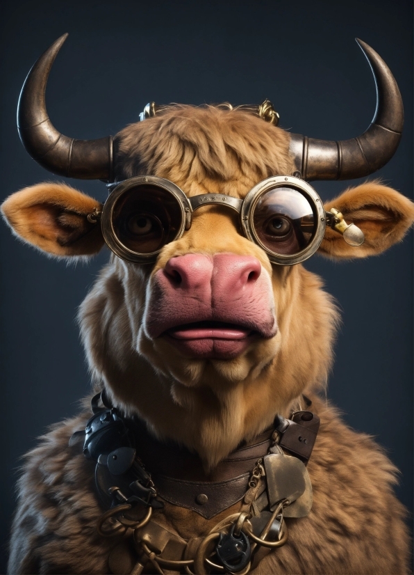 Vertebrate, Eyewear, Working Animal, Mammal, Bull, Headgear