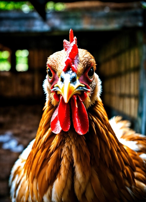 Bird, Eye, Phasianidae, Beak, Chicken, Comb