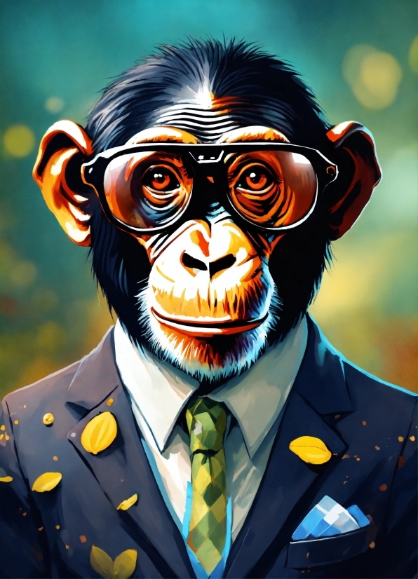 Head, Primate, Collar, Headgear, Tie, Art