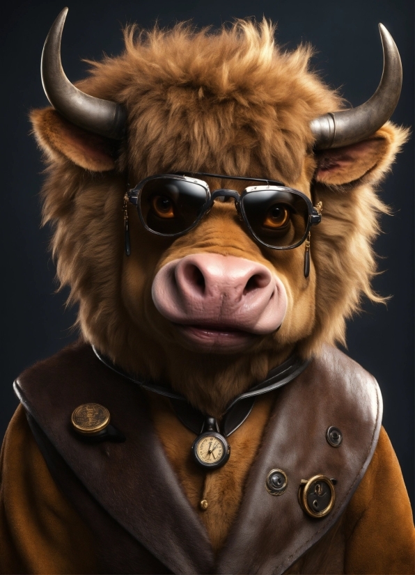 Working Animal, Eyewear, Snout, Whiskers, Horn, Terrestrial Animal