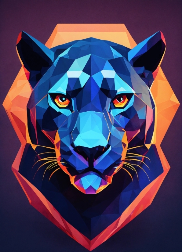 Carnivore, Felidae, Art, Big Cats, Rectangle, Painting