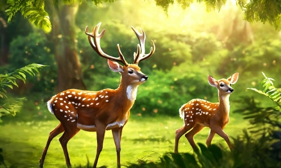 Plant, Vertebrate, Deer, Natural Environment, Natural Landscape, Organism