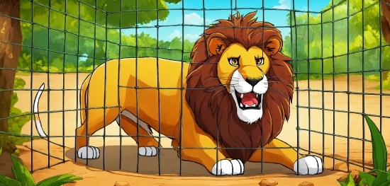 Felidae, Carnivore, Big Cats, Lion, Art, Masai Lion