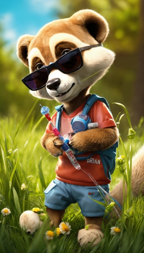 Glasses, Plant, Vertebrate, Sunglasses, Toy, Mammal