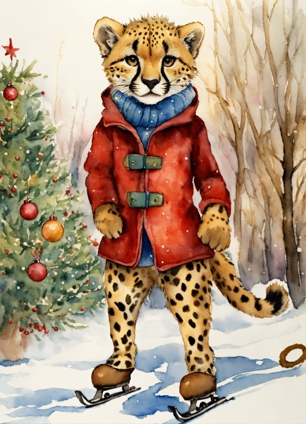 Christmas Tree, Plant, Organism, Felidae, Christmas Ornament, Carnivore