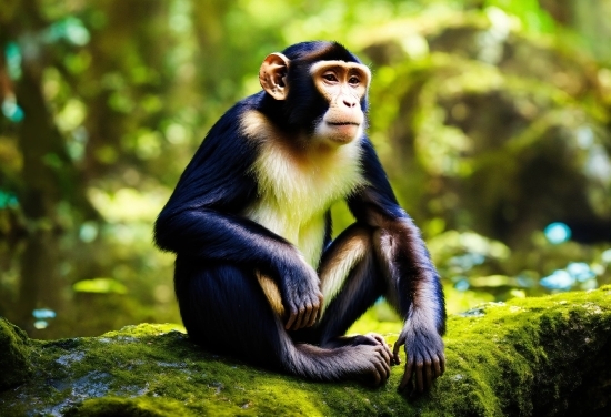 Primate, Natural Environment, Organism, Vegetation, Fawn, Terrestrial Animal