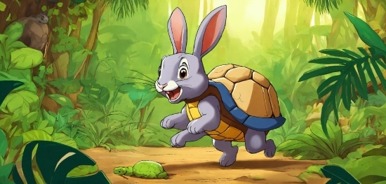 Plant, Cartoon, Nature, Rabbit, Organism, Mammal