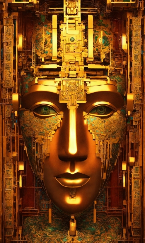 Amber, Gold, Art, Symmetry, Metal, Event