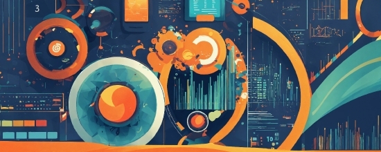 Product, Orange, Font, Paint, Art, Circle