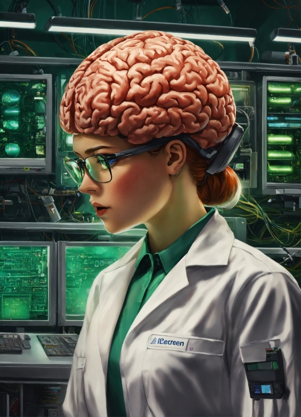 Brain, Job, Personal Protective Equipment, Machine, Hair Coloring, Uniform